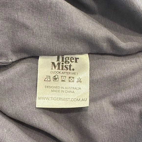 NWT Tiger Mist Kai Bodycon Mini Dress Steel Sz Large - Picture 7 of 8